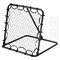 Black Portable Foldable Soccer Practice Net with Thick Iron Tube Frame and Adjustable Return Angle